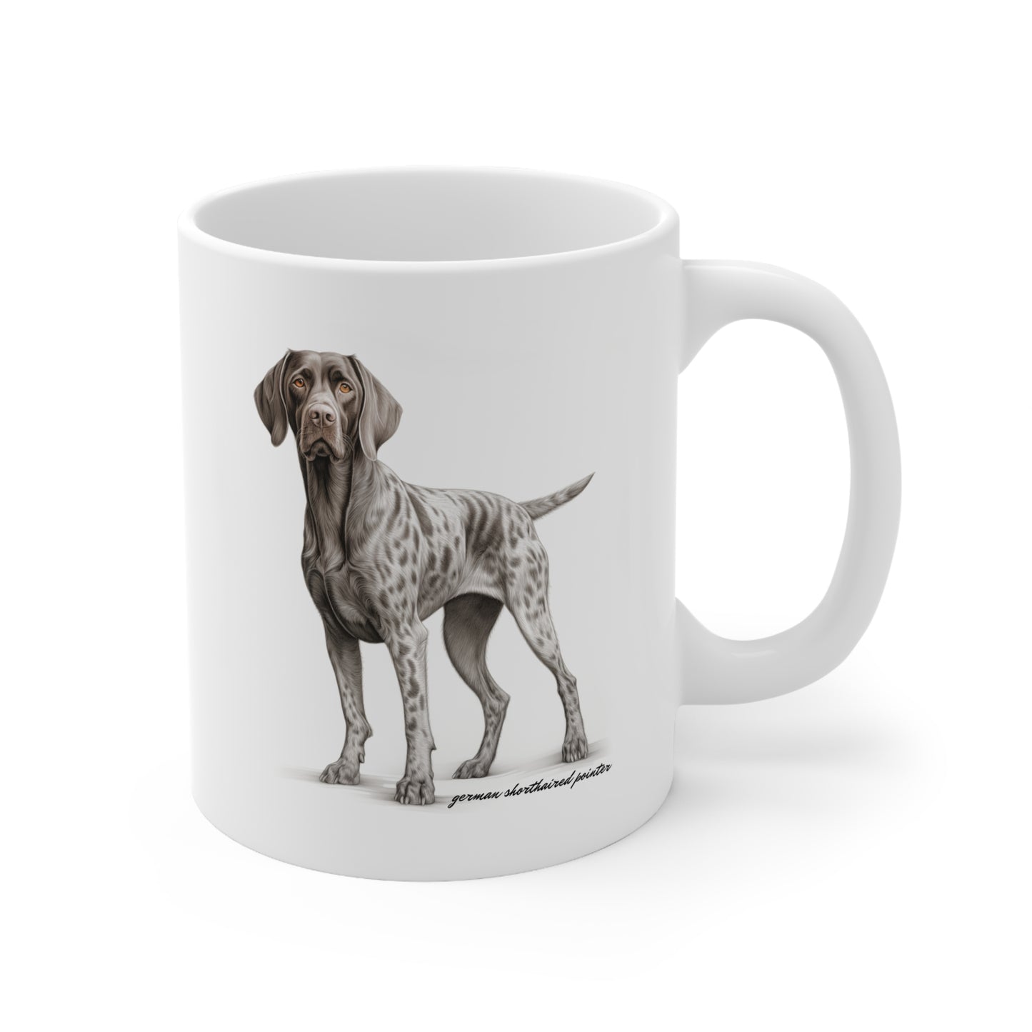 German Shorthair Pointer White Mug Print