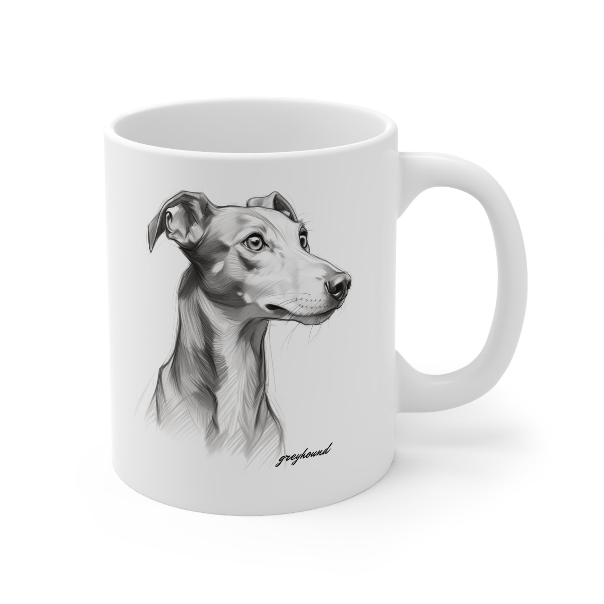 Beautiful Greyhound Mug Print