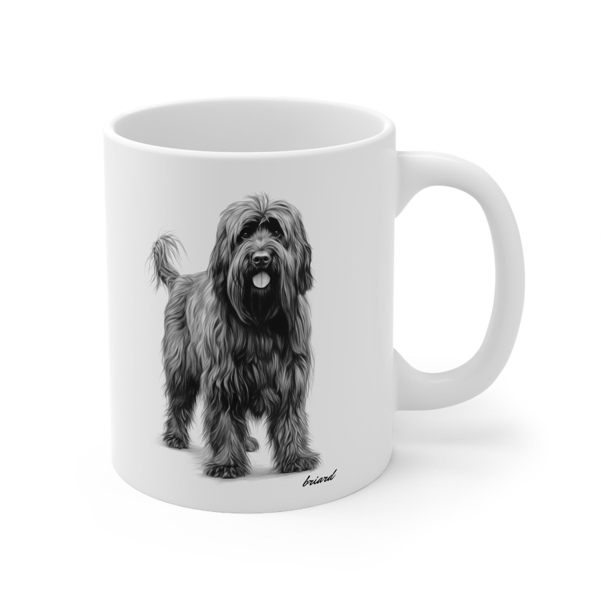 Briard Dog Breed Beautiful Print on a Mug