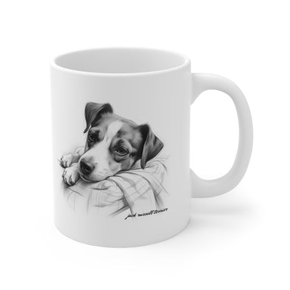 Jack Russell Terrier printed on a mug