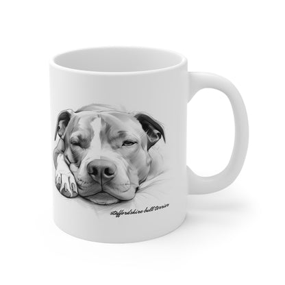 Beautiful Staffordshire Bull Terrier Mug Print