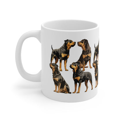 Rottweiler Printed Art on a Mug