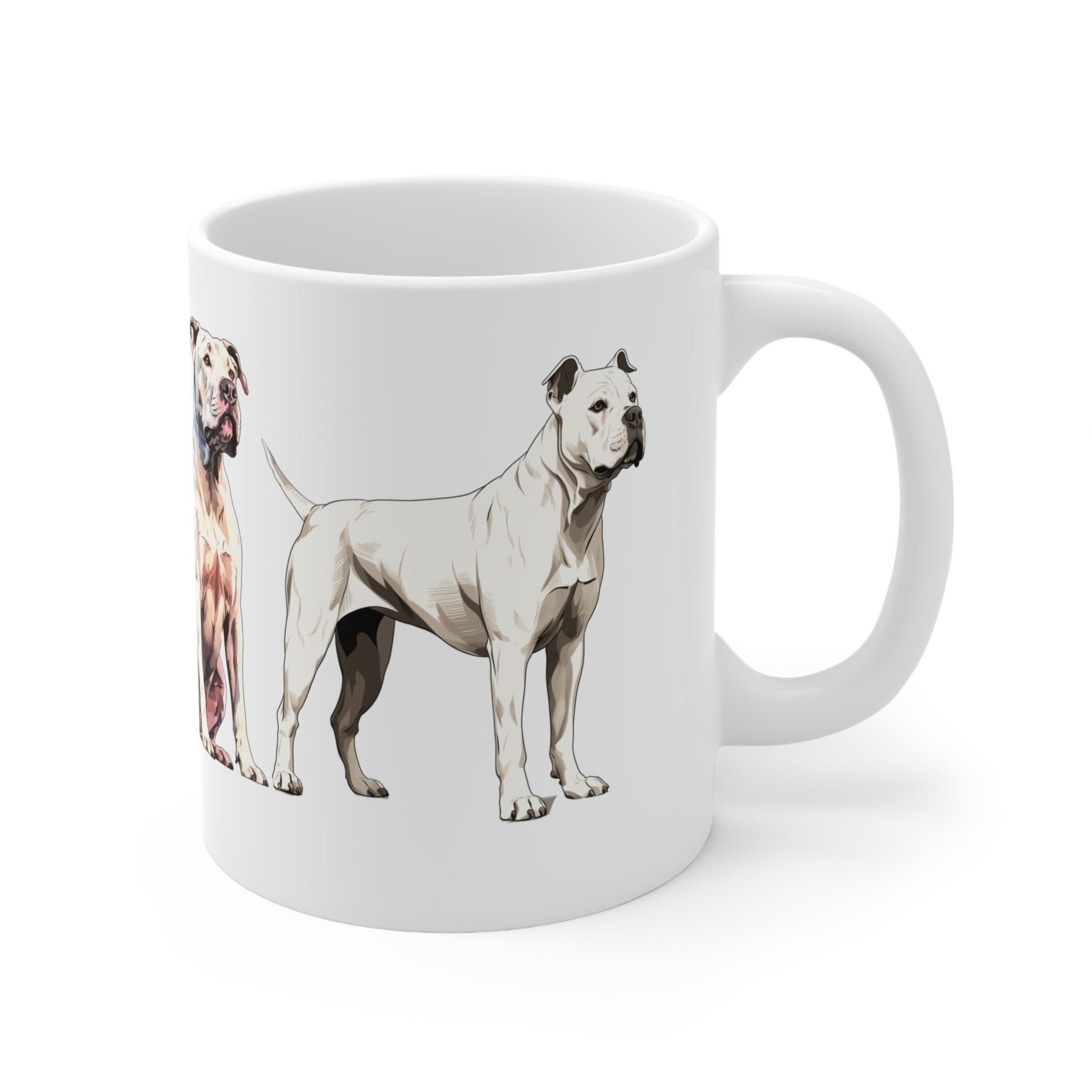 Stunning Dogo Argentino White Mug Print