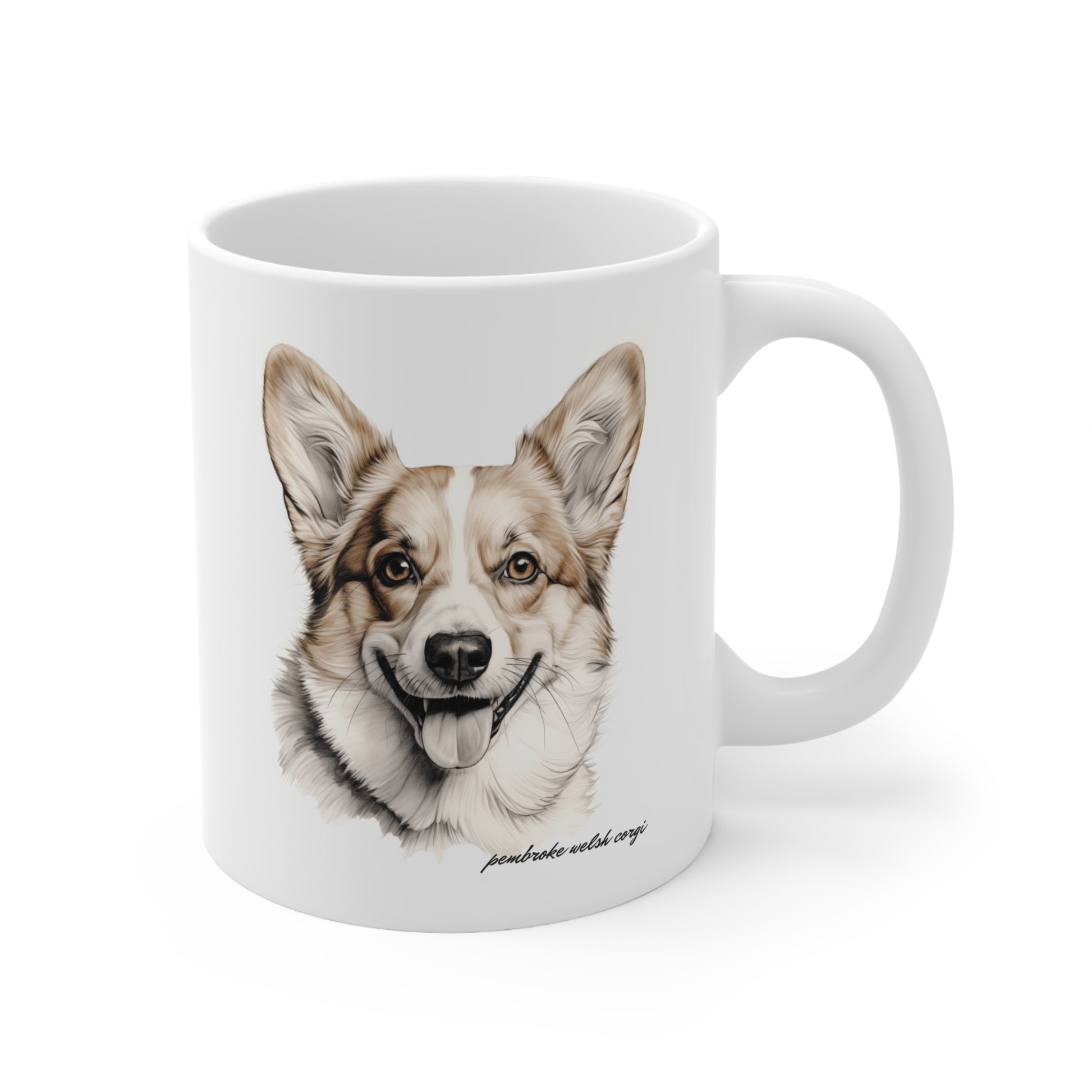 Cute Pembroke Welsh Corgi Printed on a Mug