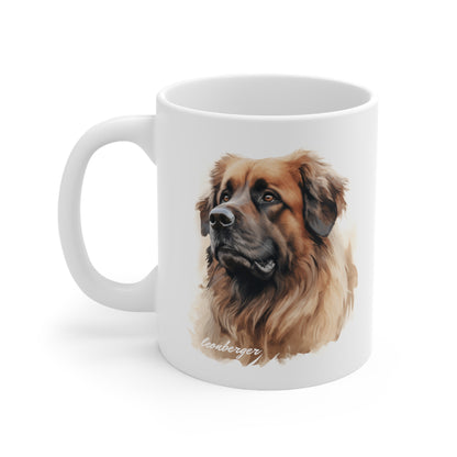 Beautiful Leonberger Printed on a White Mug