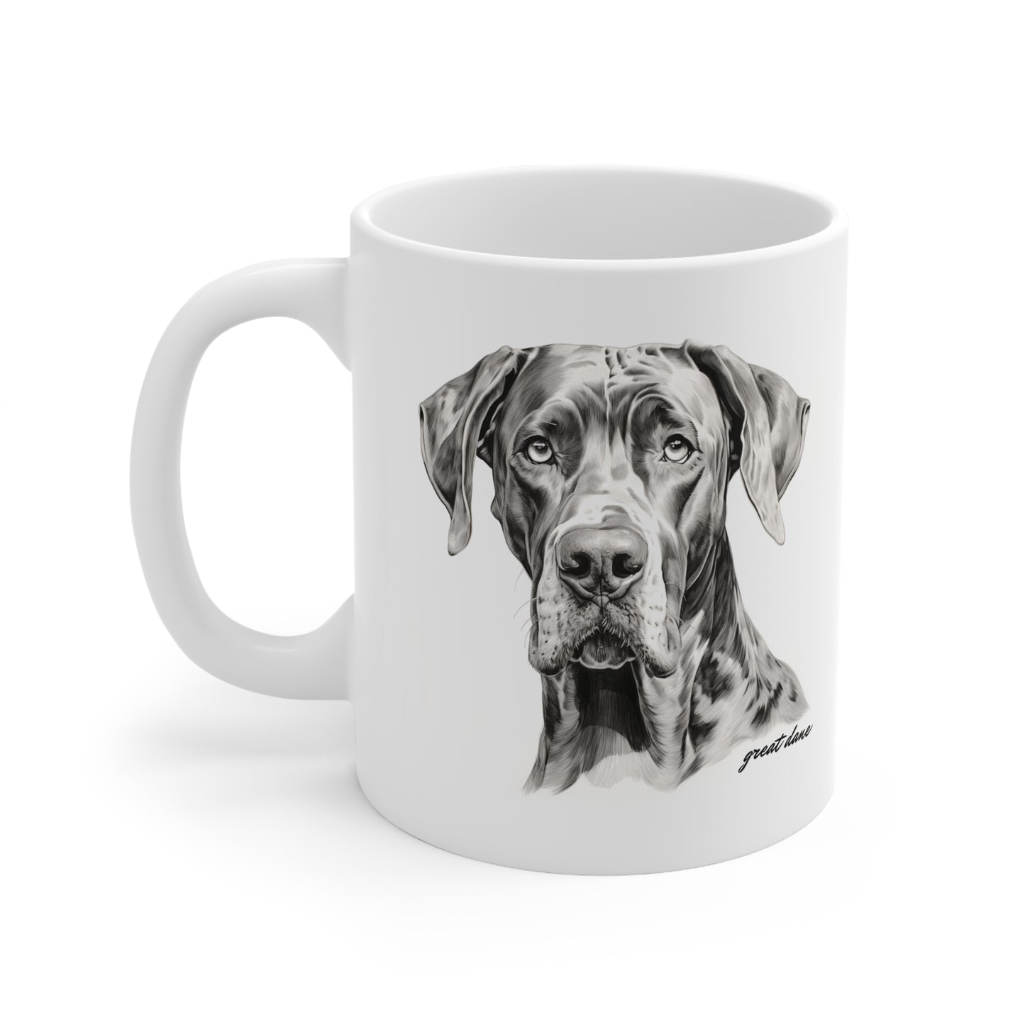 Beautiful Great Dane White Mug Print