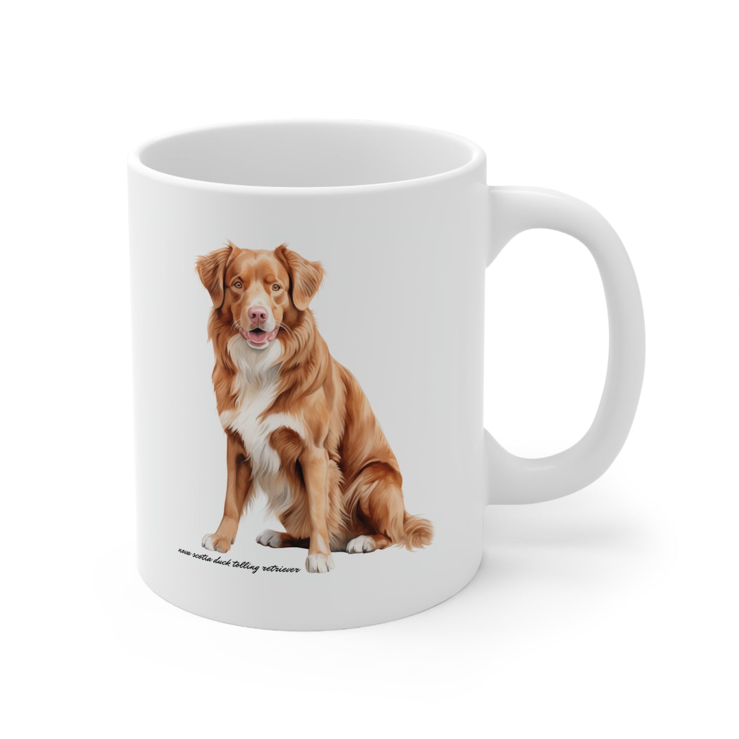 Cute Nova Scotia Dog Printed on a Mug