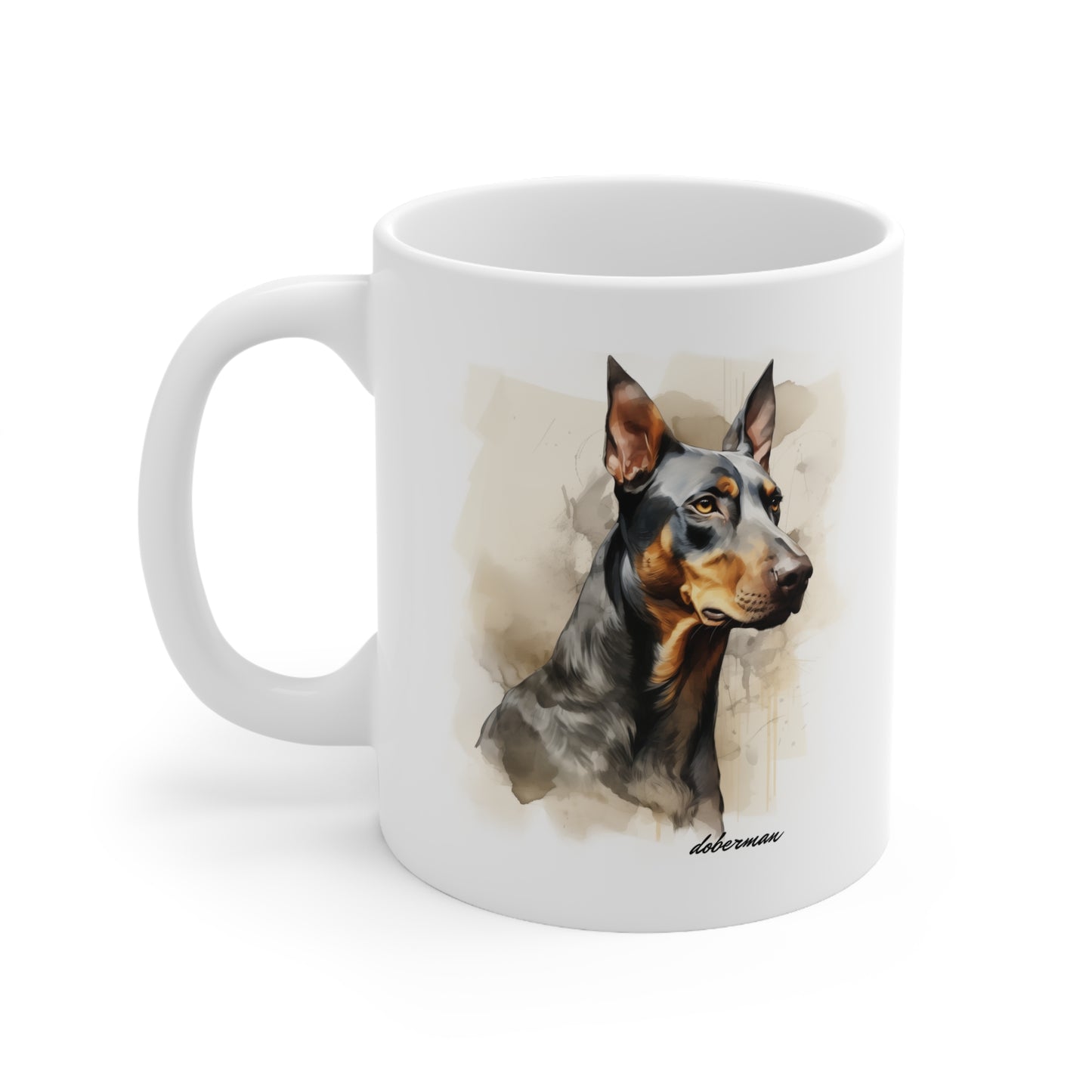 Stunning Doberman Dog Printed on Mug