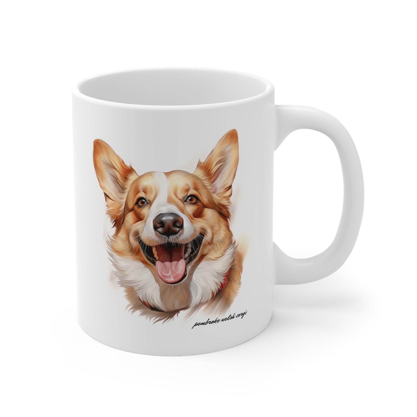 Cute Pembroke Welsh Corgi Printed on a Mug