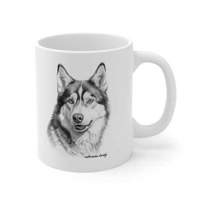 Beautiful Siberian Husky Mug Print