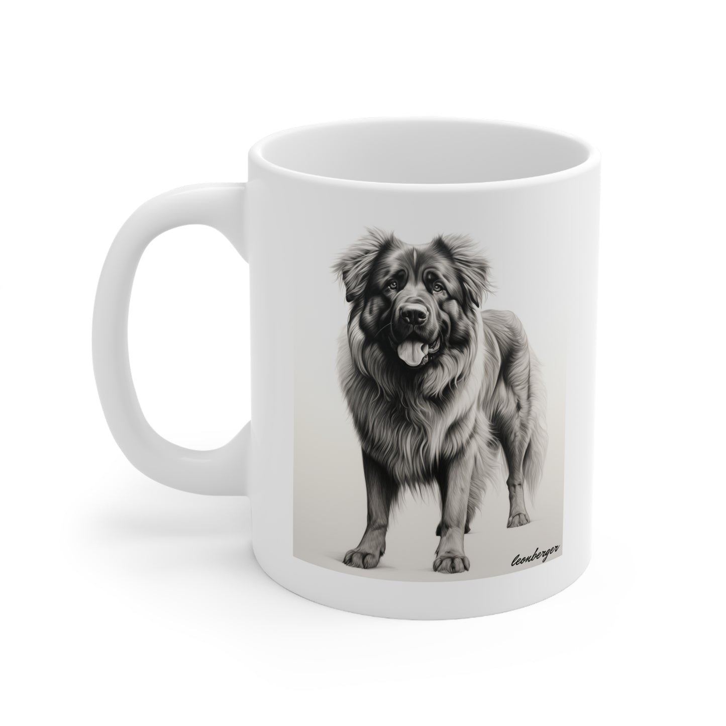 Beautiful Leonberger Printed on a White Mug