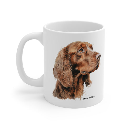 Beautiful Irish Setter White Mug Print