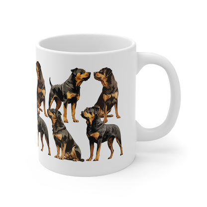 Rottweiler Printed Art on a Mug