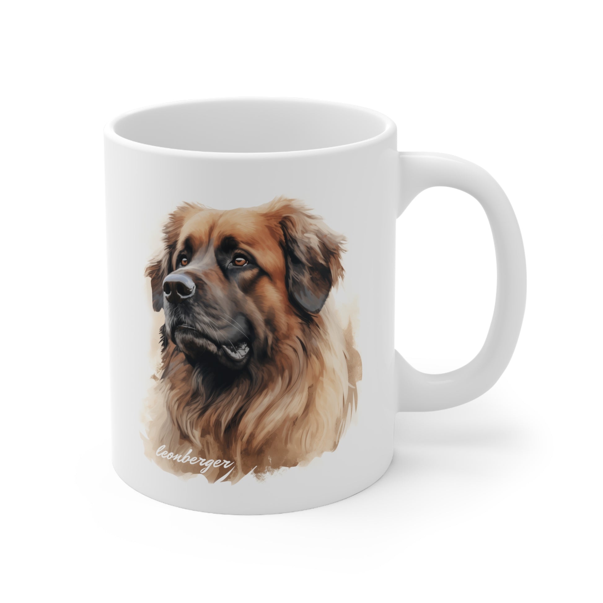 Beautiful Leonberger Printed on a White Mug