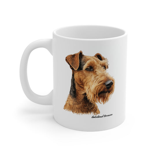 Cute Lakeland Terrier White Mug