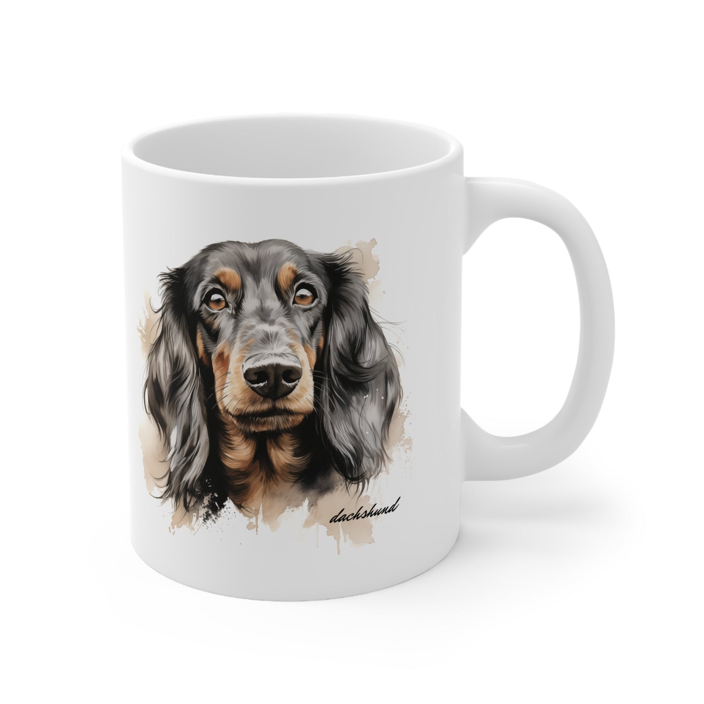 Cute Dachshund Sausage Dog Ceramic Mug Present Print