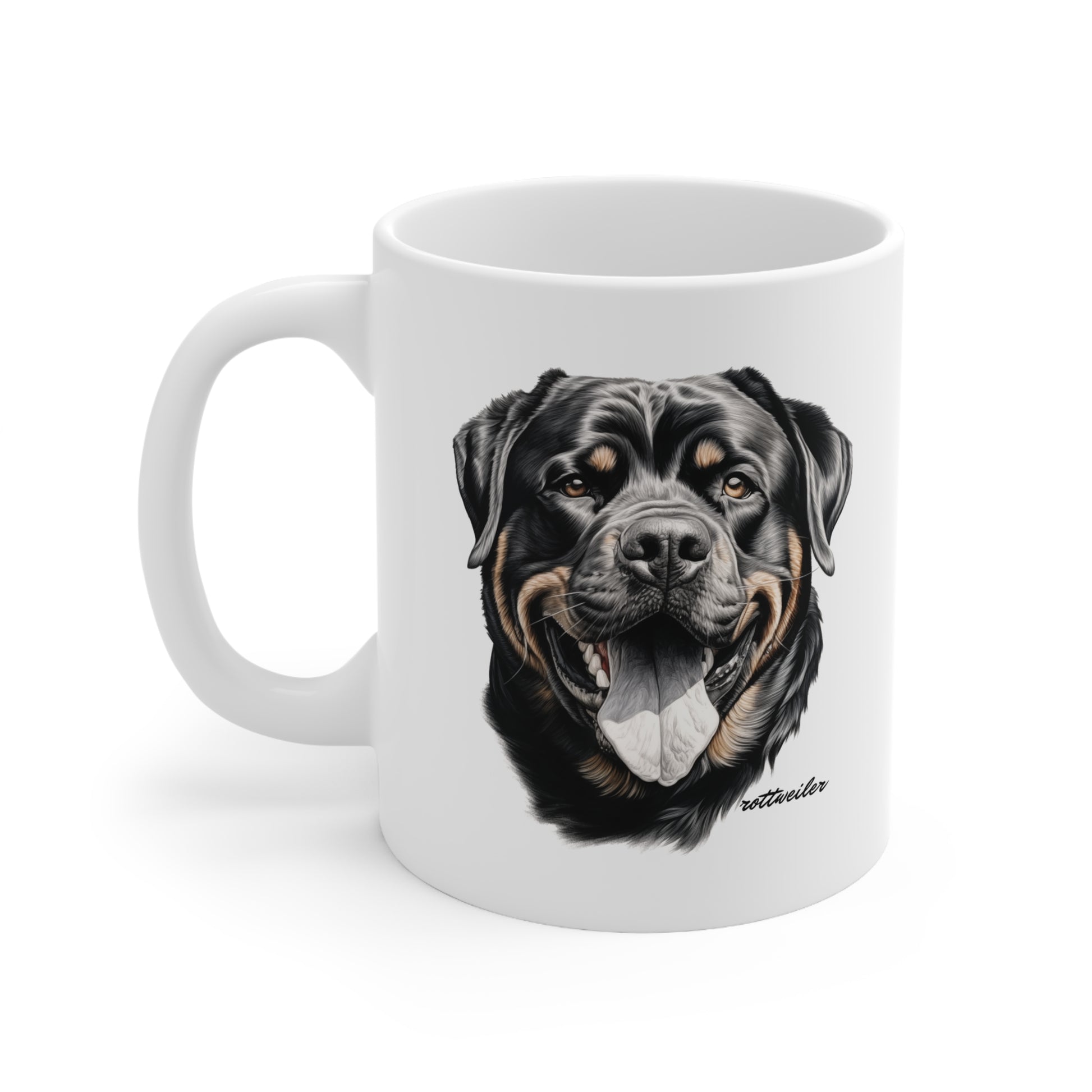 Rottweiler Printed Art on a Mug