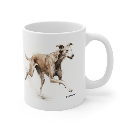 Beautiful Greyhound Mug Print