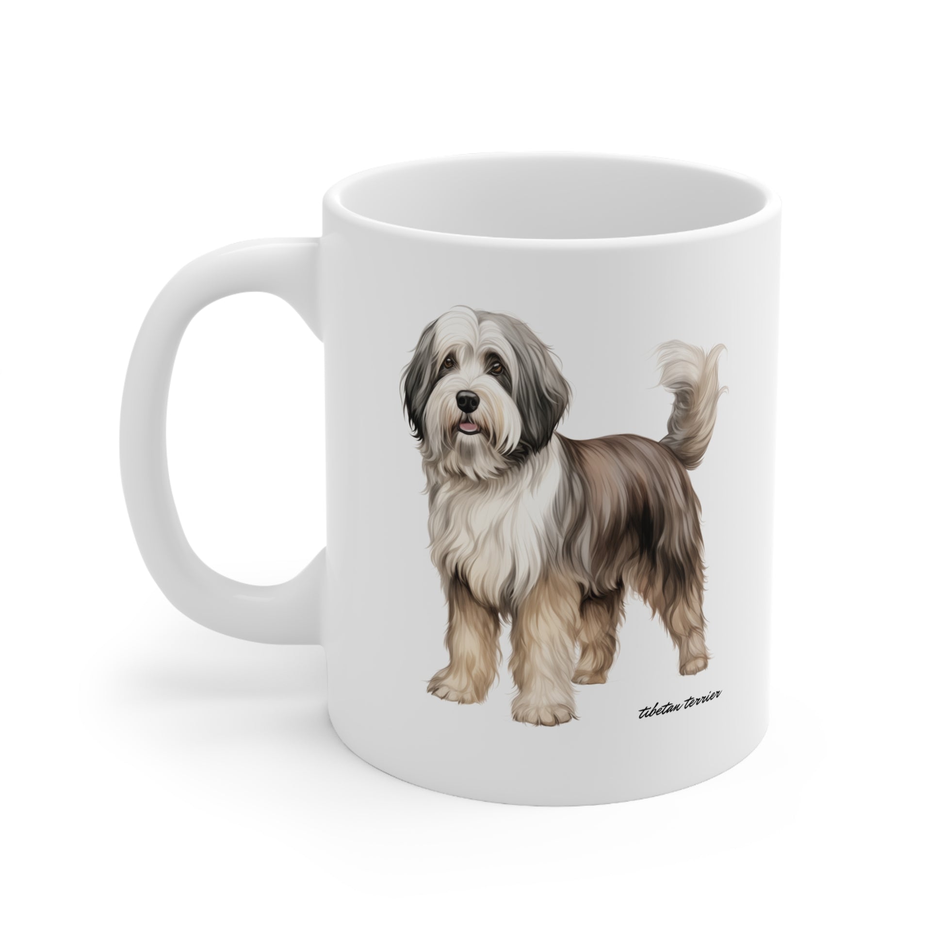 Cute Tibetan Terrier Mug Design Printed