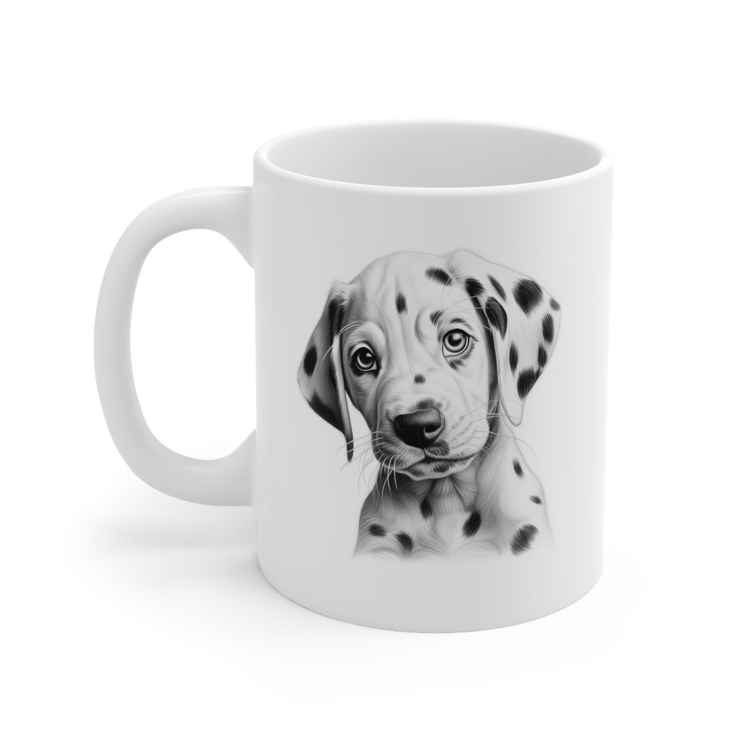 Beautiful puppy Dalmatian Art on a mug