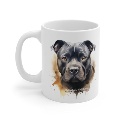 Beautiful Staffordshire Bull Terrier Mug Print