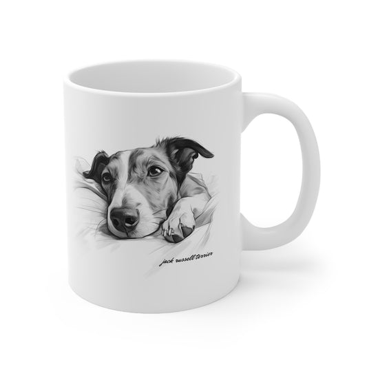 Jack Russell Terrier printed on a mug