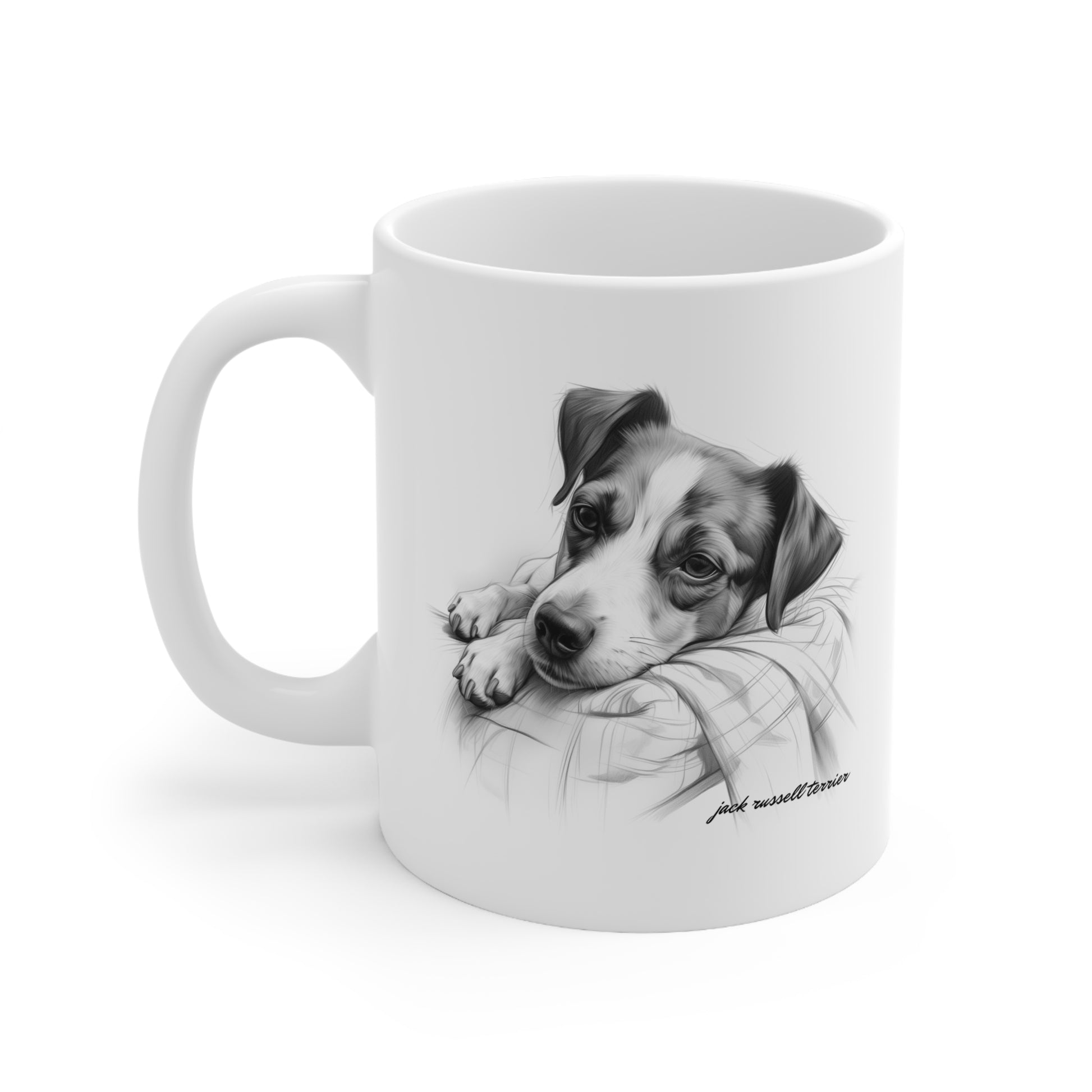 Jack Russell Terrier printed on a mug