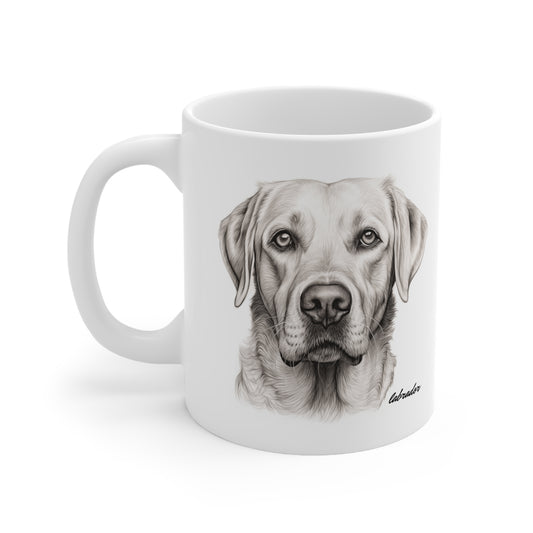 Beautiful Labrador Printed on a White Mug