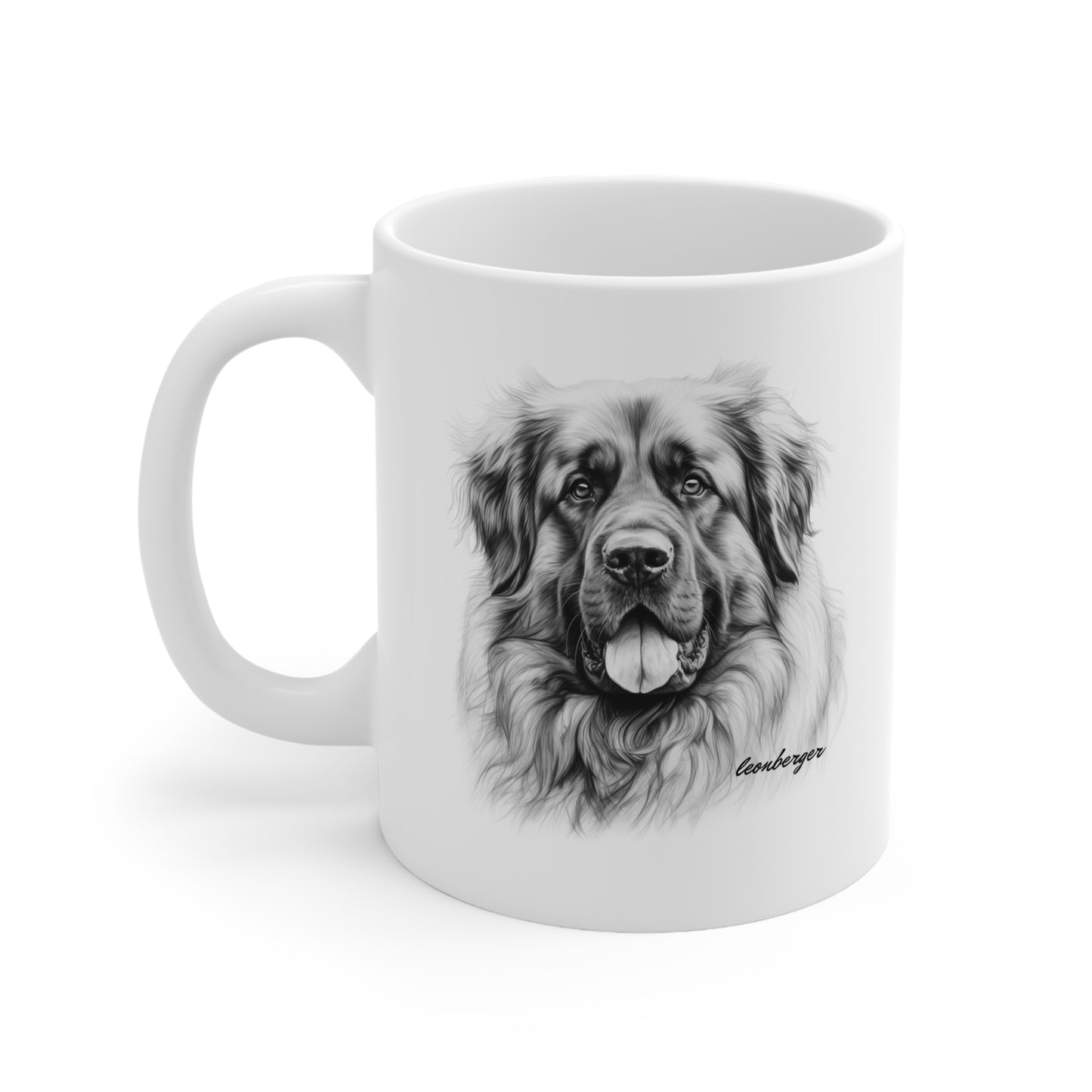 Beautiful Leonberger Printed on a White Mug