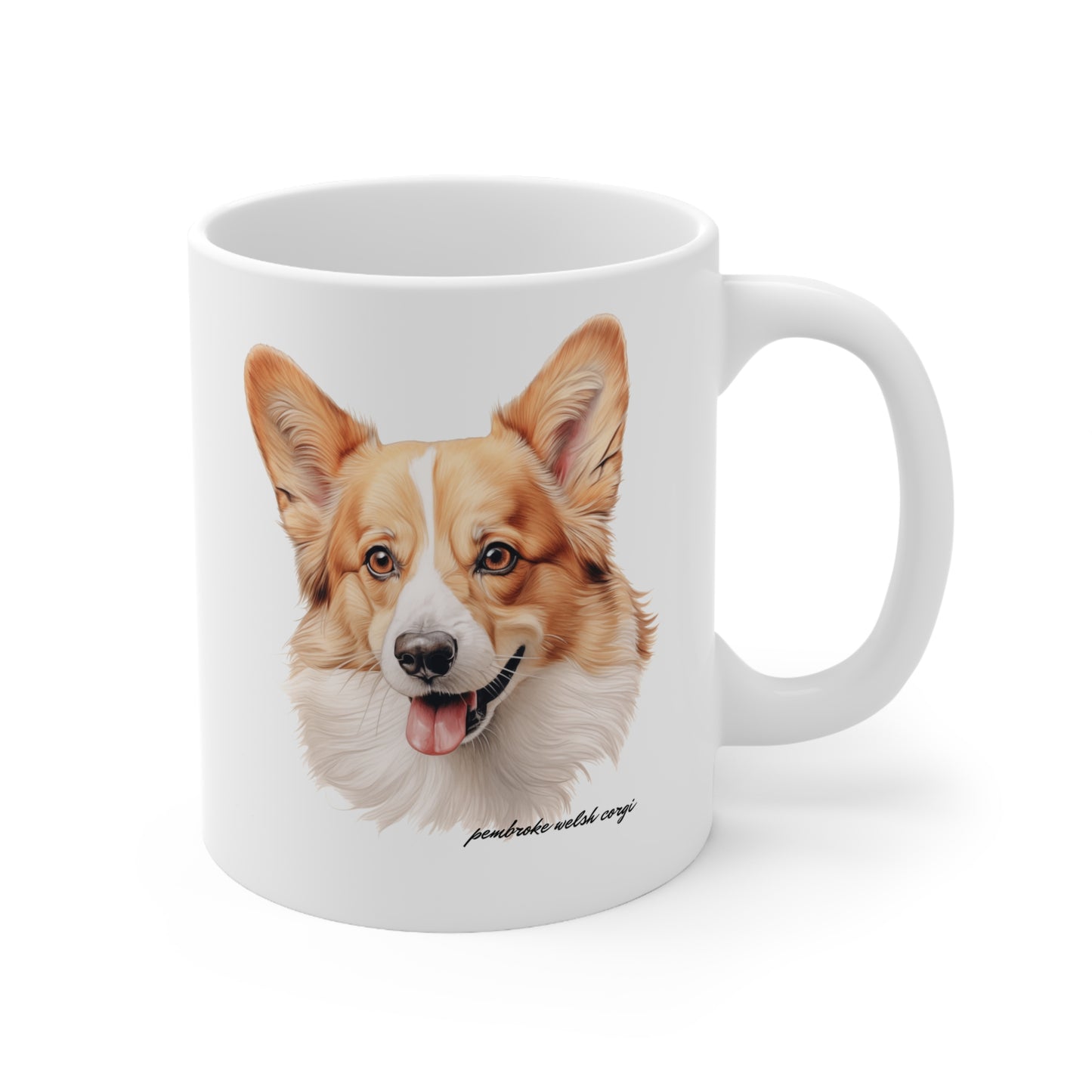 Cute Pembroke Welsh Corgi Printed on a Mug