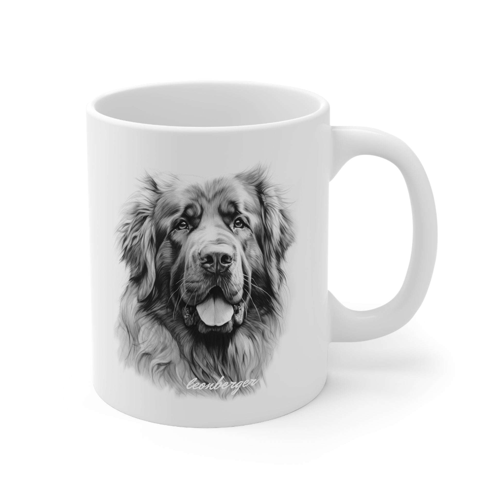 Beautiful Leonberger Printed on a White Mug