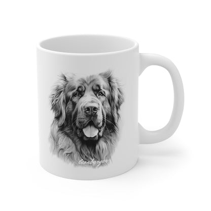 Beautiful Leonberger Printed on a White Mug