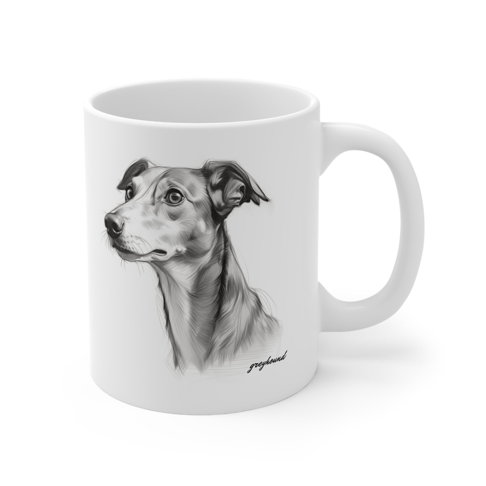 Beautiful Greyhound Mug Print