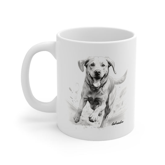 Beautiful Labrador Printed on a White Mug