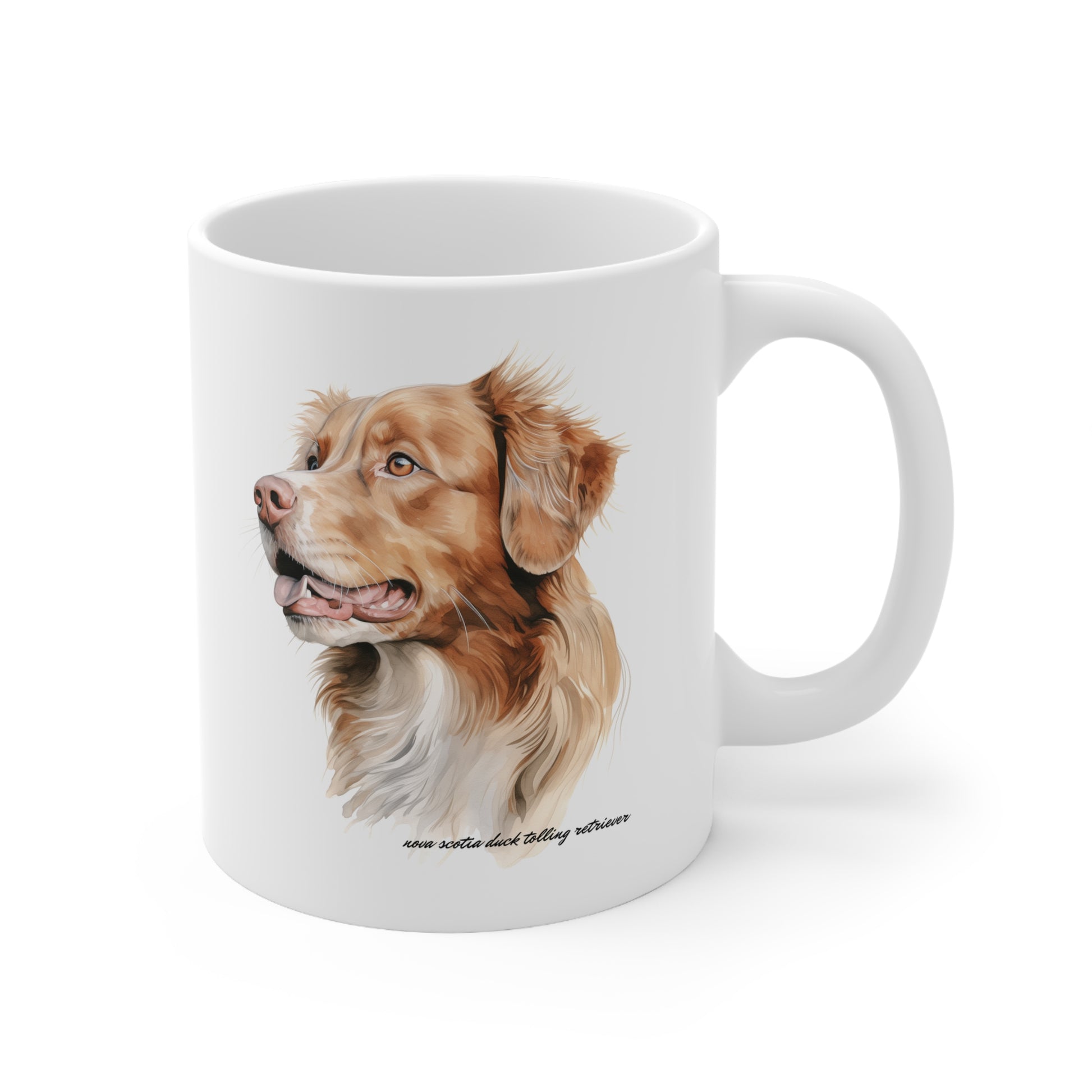 Cute Nova Scotia Dog Printed on a Mug