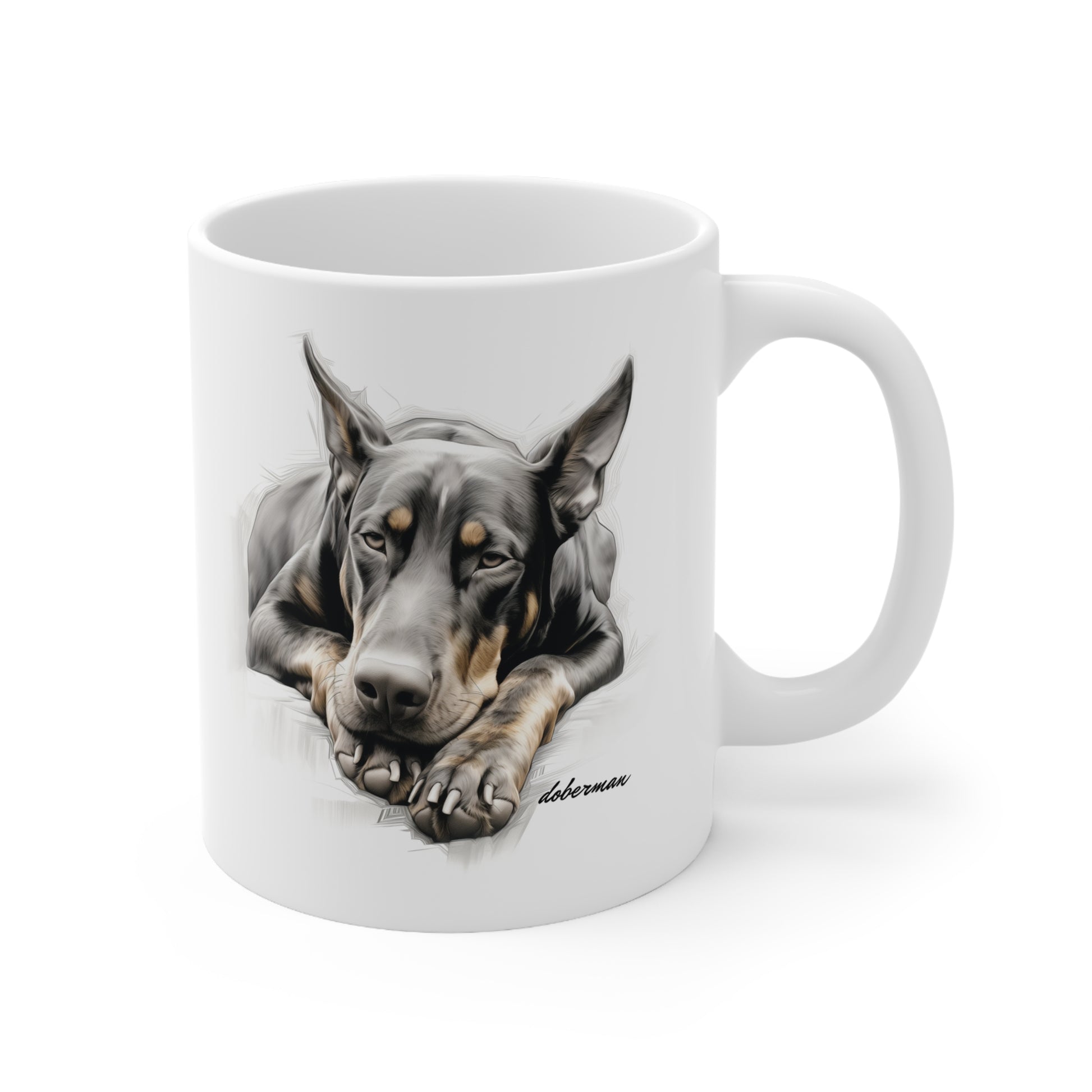 Stunning Doberman Dog Printed on Mug