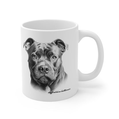 Beautiful Staffordshire Bull Terrier Mug Print