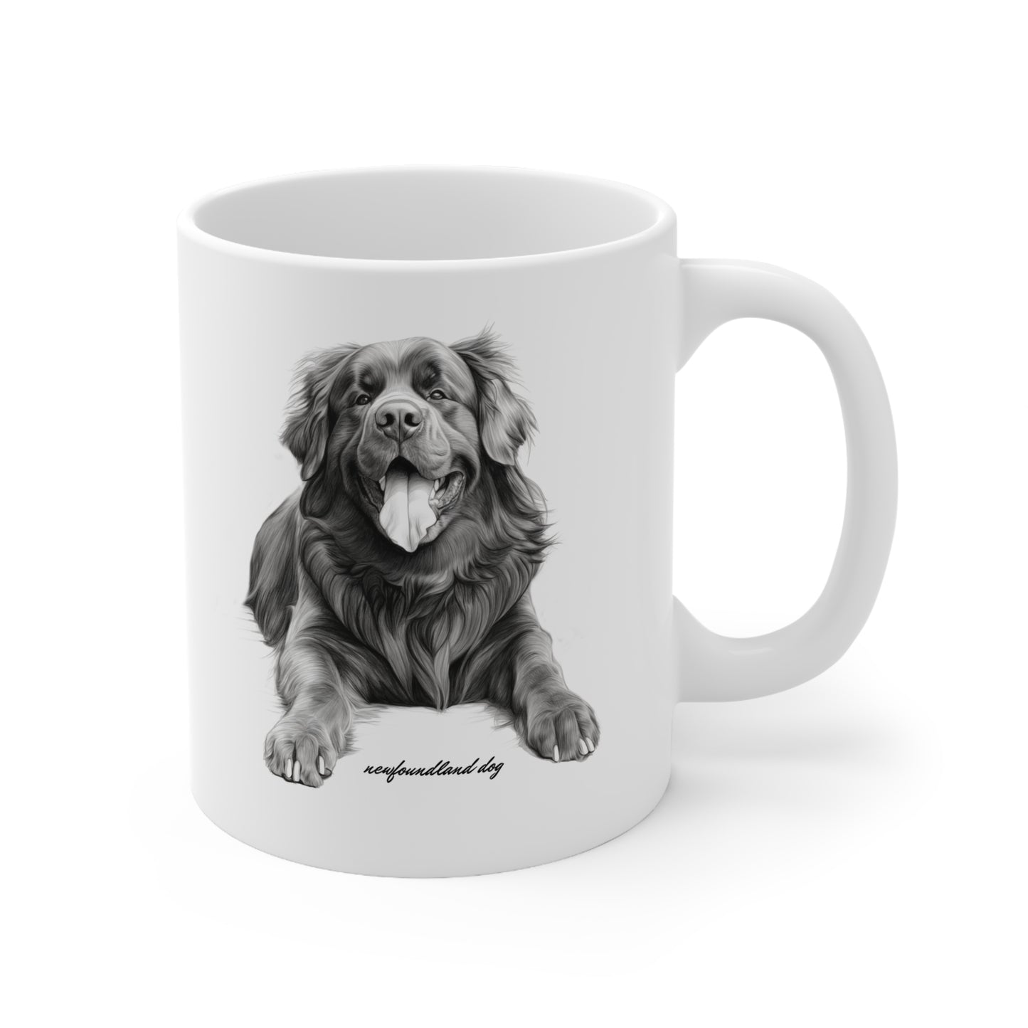 Beautiful Newfoundland Dog Breed Printed on Mug