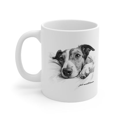 Jack Russell Terrier printed on a mug