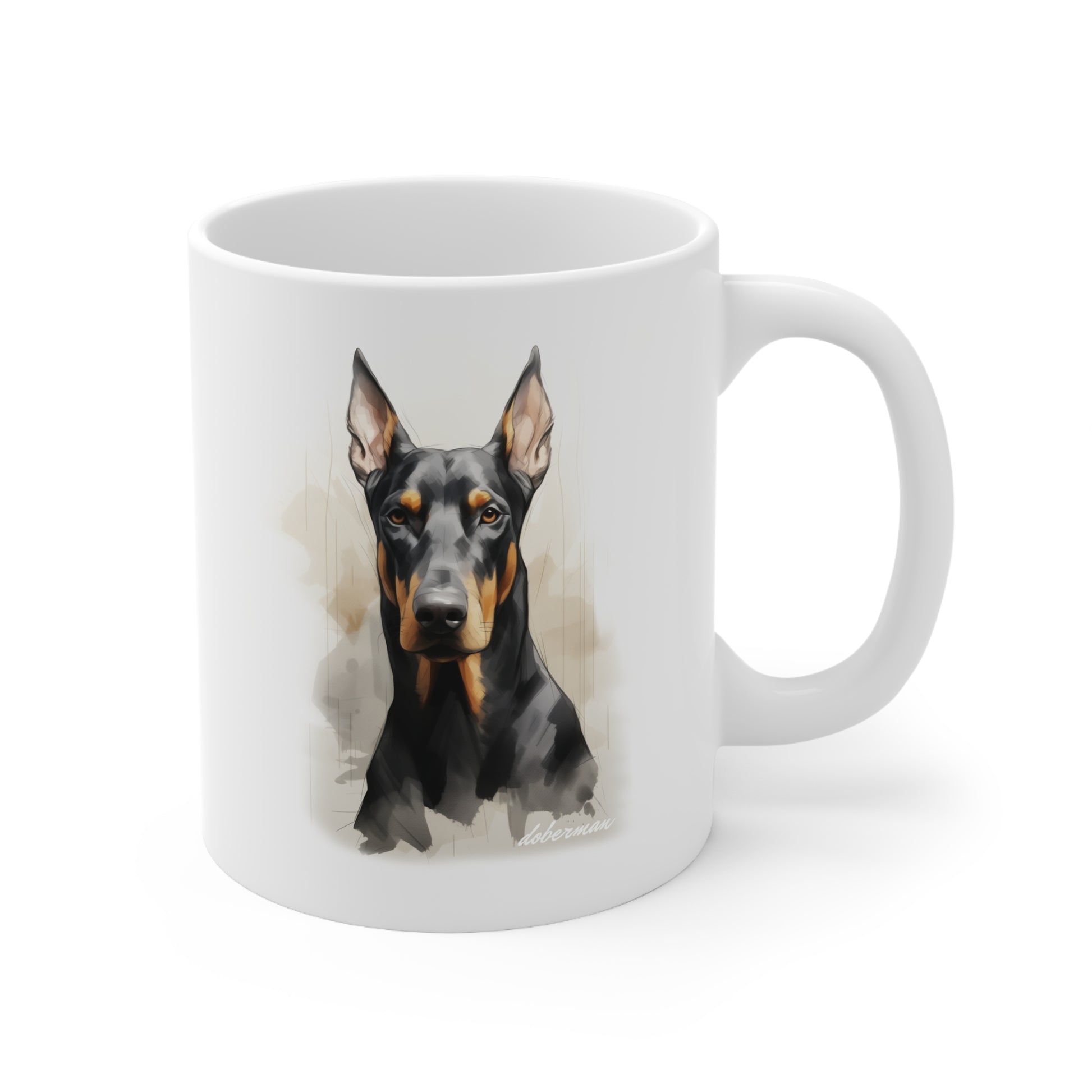 Stunning Doberman Dog Printed on Mug