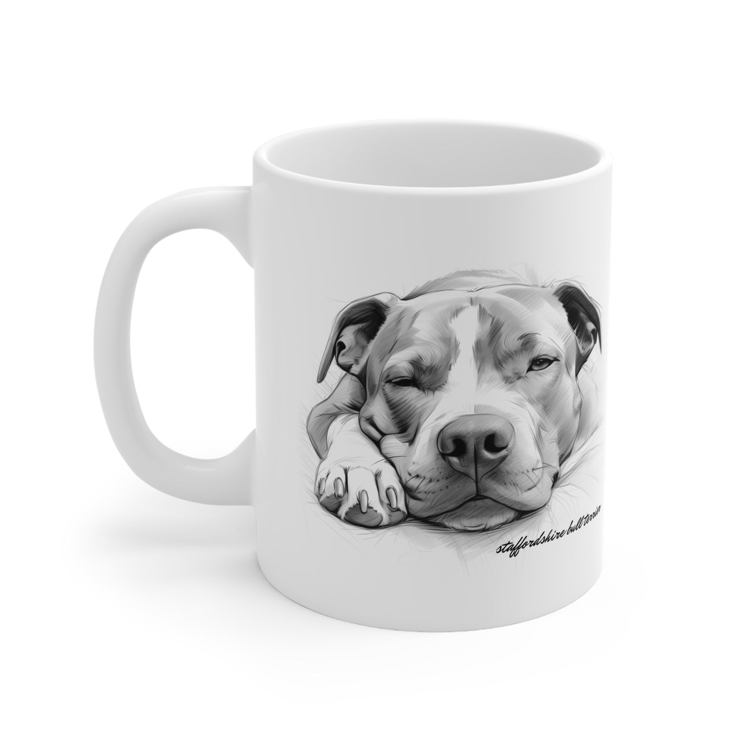 Beautiful Staffordshire Bull Terrier Mug Print