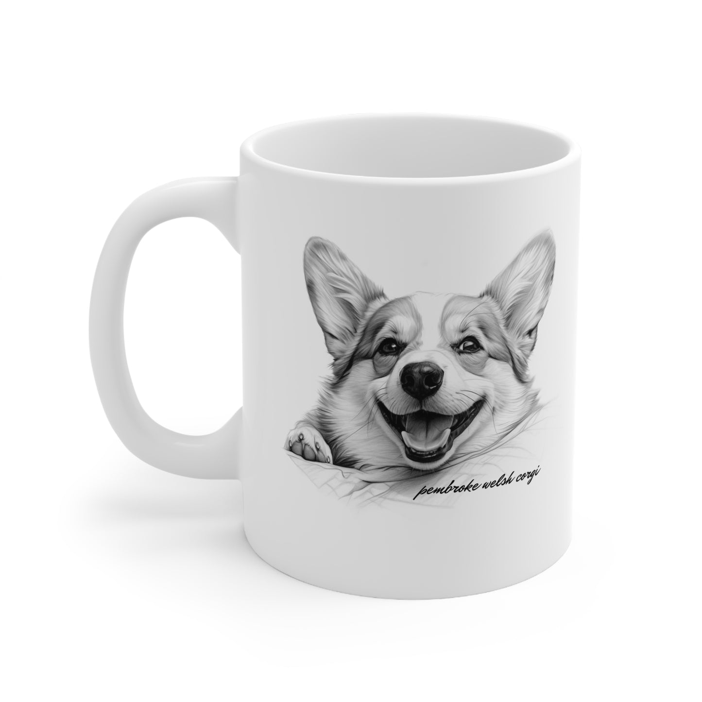 Cute Pembroke Welsh Corgi Printed on a Mug