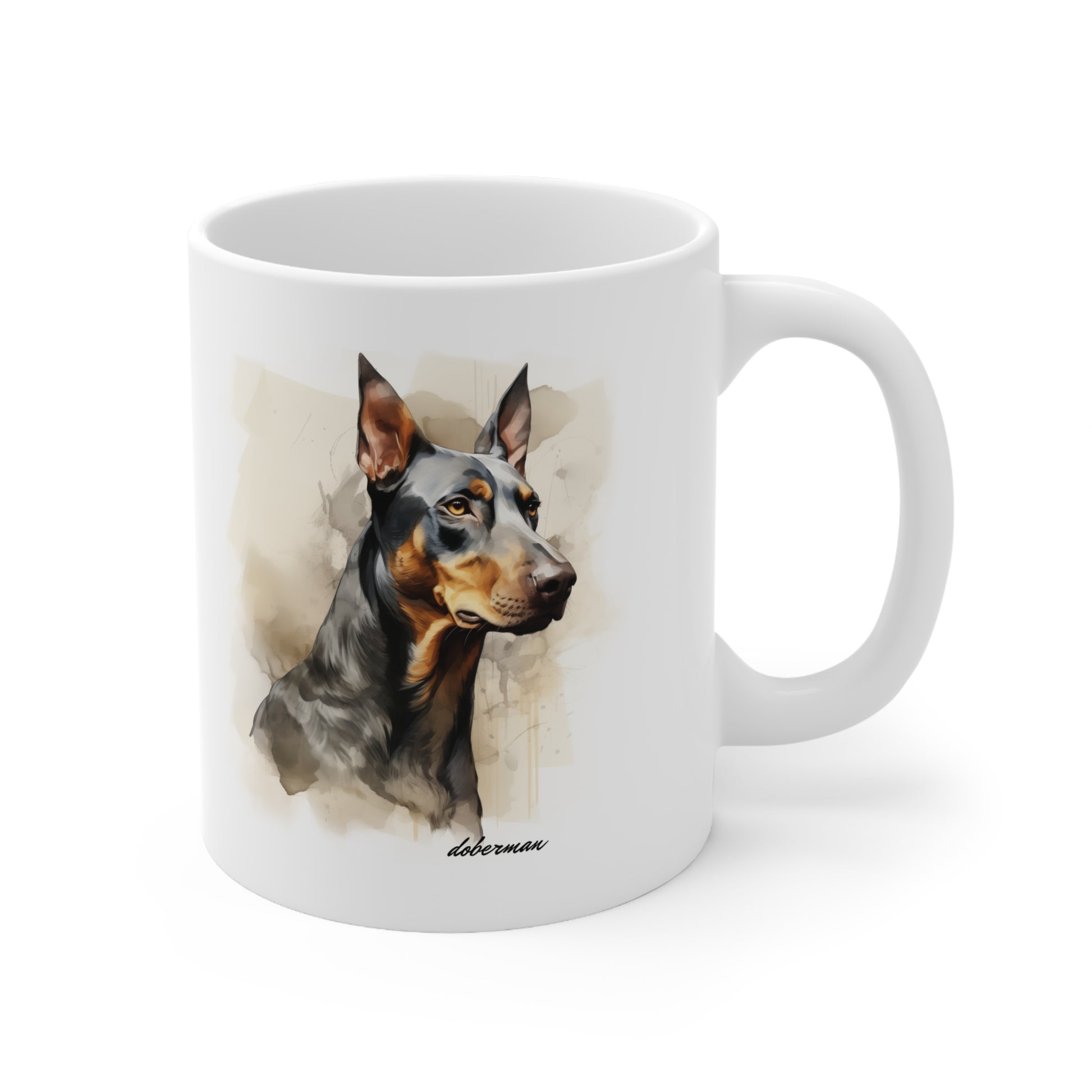 Stunning Doberman Dog Printed on Mug