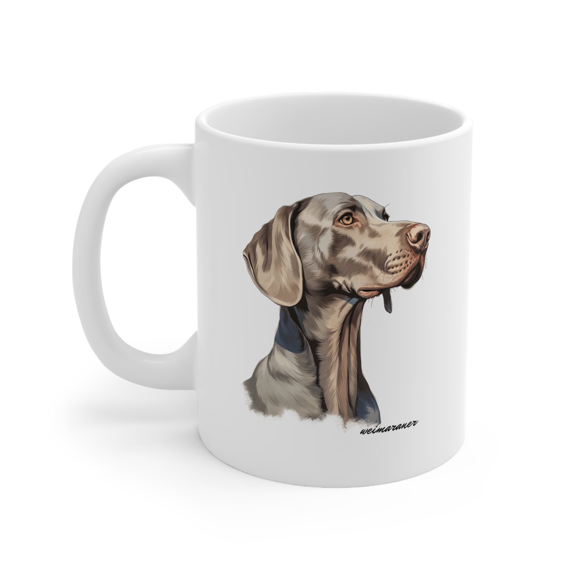 Beautiful Weimaraner Art Printed on a Mug