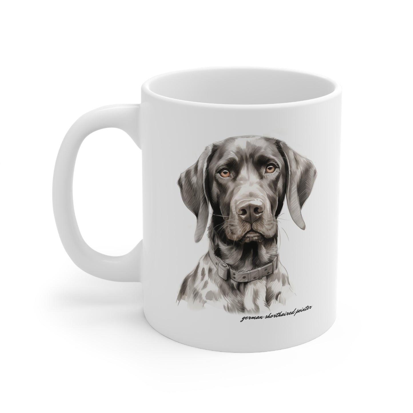 German Shorthair Pointer White Mug Print