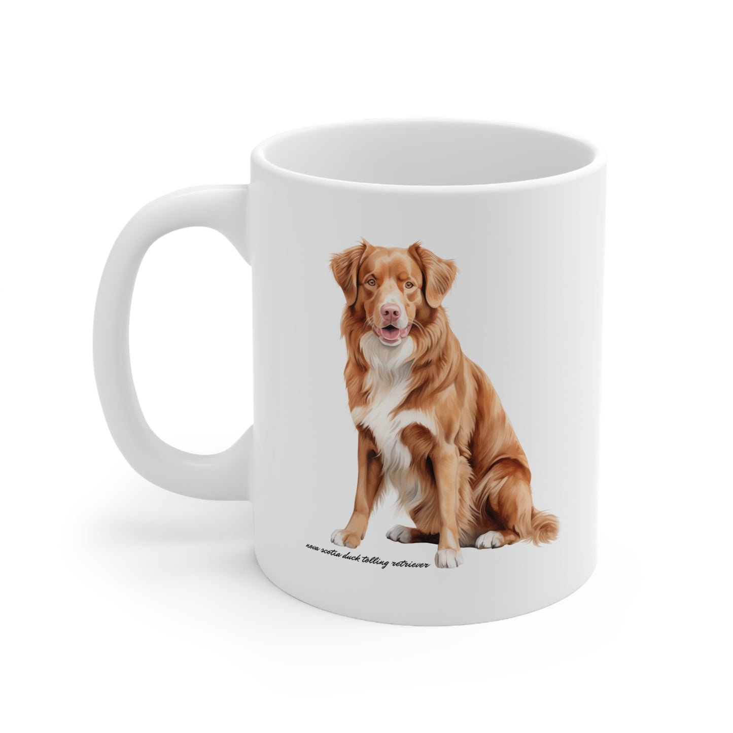 Cute Nova Scotia Dog Printed on a Mug