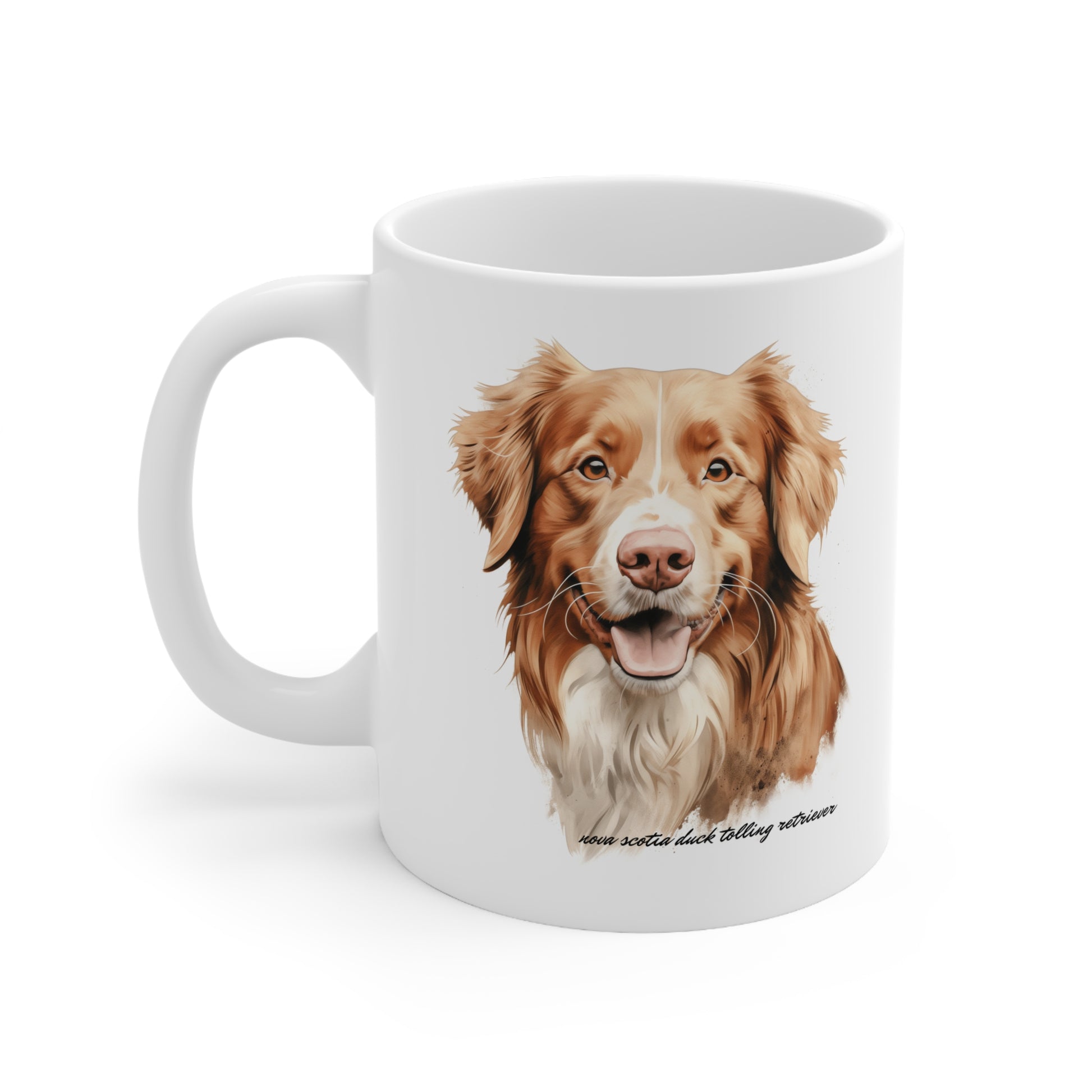 Cute Nova Scotia Dog Printed on a Mug