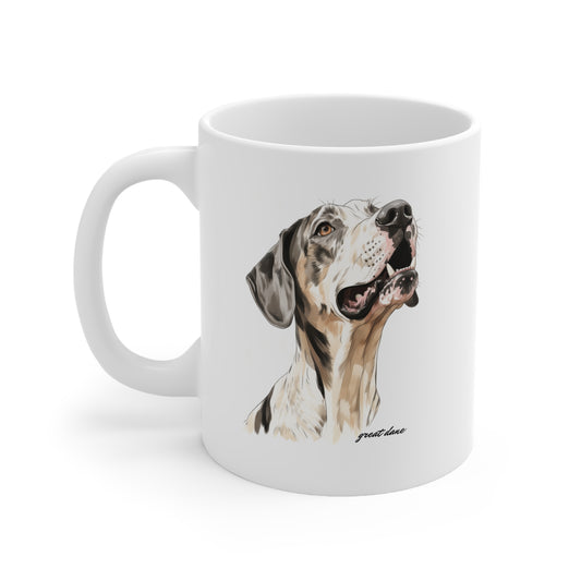 Beautiful Great Dane White Mug Print