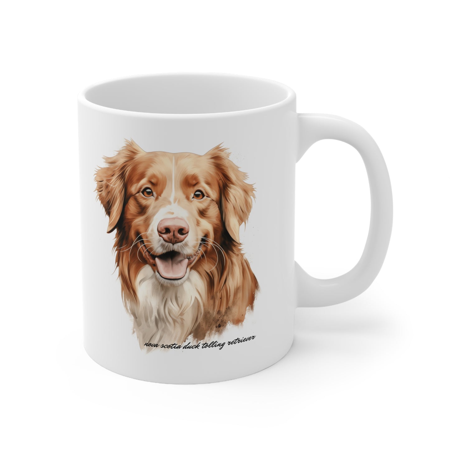 Cute Nova Scotia Dog Printed on a Mug