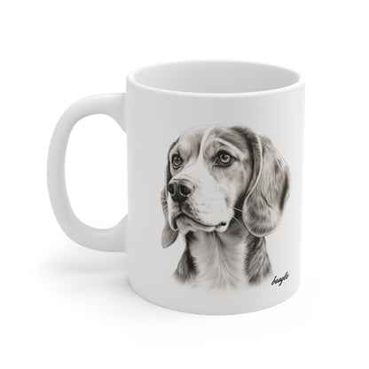 Mug with a lovely Beagle Print on it